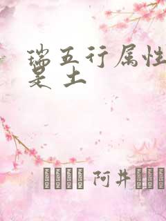 瑞五行属性金还是 土