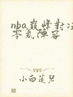 nba巅峰对决零氪阵容