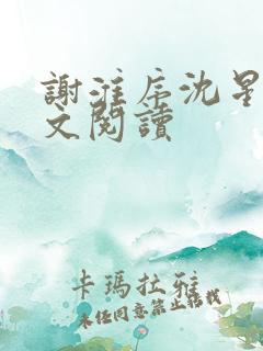 谢淮序沈星窈全文阅读