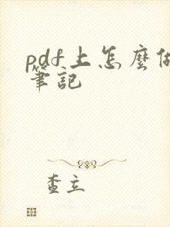 pdf上怎么做笔记