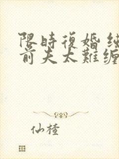 限时复婚 纯禽前夫太难缠