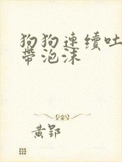 狗狗连续吐黄水带泡沫