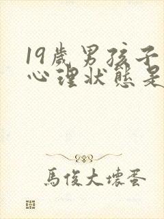 19岁男孩子的心理状态是什么