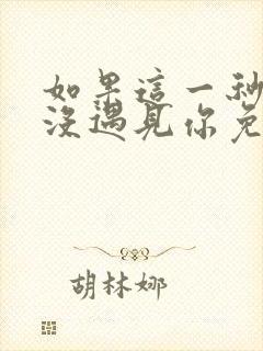 如果这一秒,我没遇见你免费在线阅读