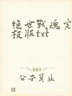 绝世战魂完整精校版txt