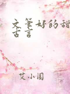 文笔好的甜宠文古言