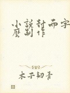 小说封面字体怎么制作