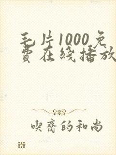 毛片1000免费在线播放