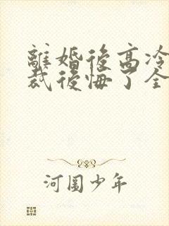 离婚后高冷女总裁后悔了全文下载