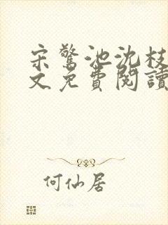 宋惊池沈枝意全文免费阅读