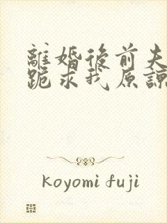 离婚后前夫全家跪求我原谅观看全集