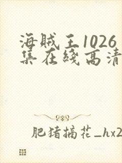 海贼王1026集在线高清免费观看