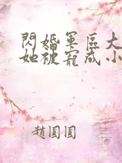 闪婚军区大佬后她被宠成小娇妻