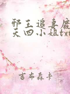 邪王追妻废材逆天四小姐txt下载