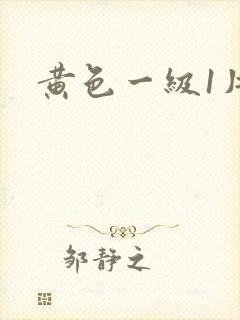 黄色一级1片