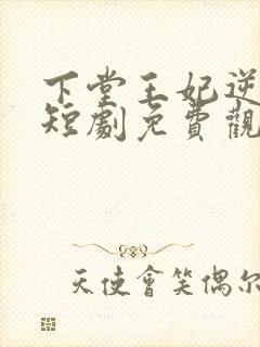 下堂王妃逆袭记短剧免费观看