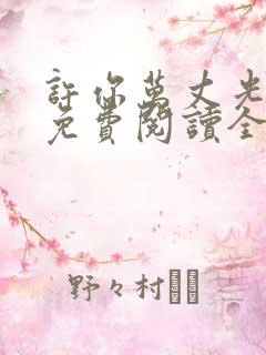 许你万丈光芒好免费阅读全