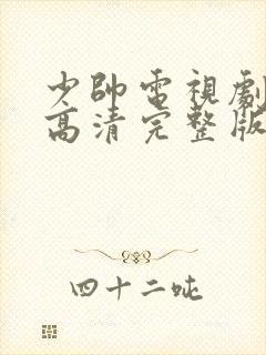 少帅电视剧免费高清完整版在线看