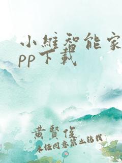 小维智能家庭app下载