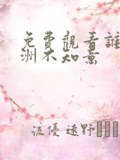 免费观看谁言西洲不知意