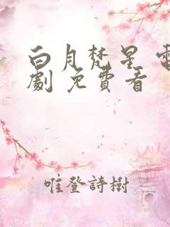 白月梵星 电视剧 免费看