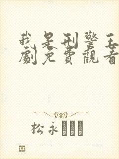 我是刑警王电视剧免费观看全集高清