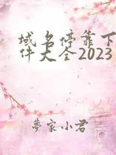 域名停靠下载软件大全2023