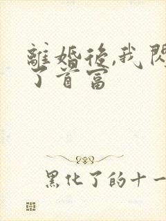 离婚后,我闪嫁了首富