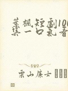 叶枫短剧100集一口气看完