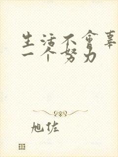 生活不会辜负每一个努力