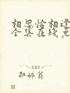 相思恰相逢短剧全集在线免费观看