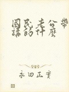 国民老公带回家讲的什么