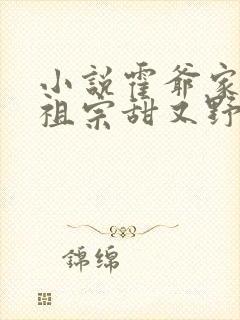 小说霍爷家的小祖宗甜又野