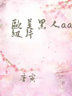 欧美黑人aaa级片