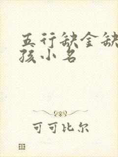 五行缺金缺火男孩小名