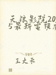 天狼影院2025最新电视剧免费观看