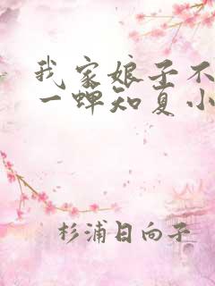 我家娘子不对劲一蝉知夏小说下载