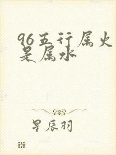 96五行属火还是属水