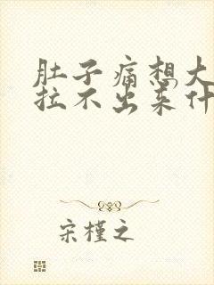 肚子痛想大便又拉不出来什么原因