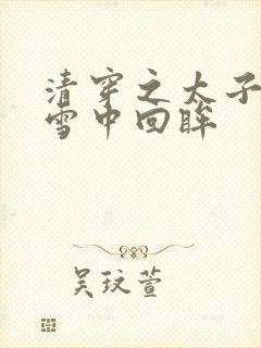 清穿之太子娇妃雪中回眸