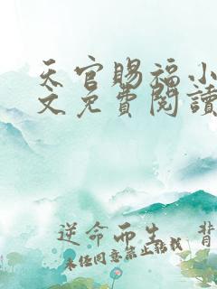 天官赐福小说全文免费阅读未删减版
