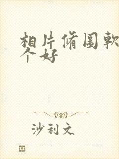 相片修图软件哪个好