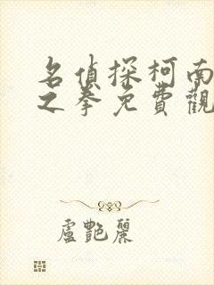 名侦探柯南绀青之拳免费观看国语版