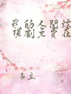 我的人间烟火电视剧免费在线观看