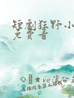 短剧狂野小神医免费看