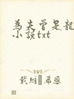 为夫曾是龙傲天小说txt