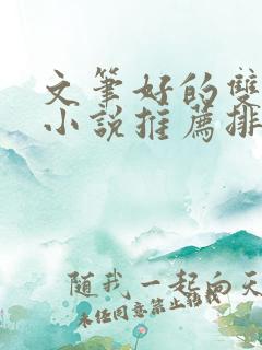 文笔好的双男主小说推荐排行榜