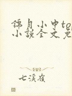 锦月小中top小说全文免费阅读笔趣阁