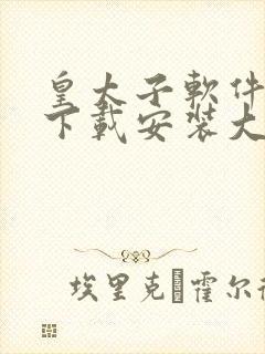 皇太子软件免费下载安装大全