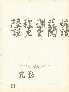 陆程渊苏婉晴小说免费阅读最新章节